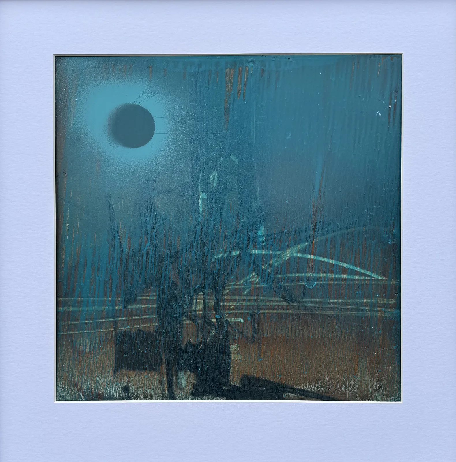 Image of 01.06 —  Diaries / Signs of the Times/ Series by Maryan Besaga, size: 40 Х40 см, made of mixed media on metal, Painting medium, from Poland, part of the Diaries / Signs of Time series, priced at €1500 Photo 2 of 3.