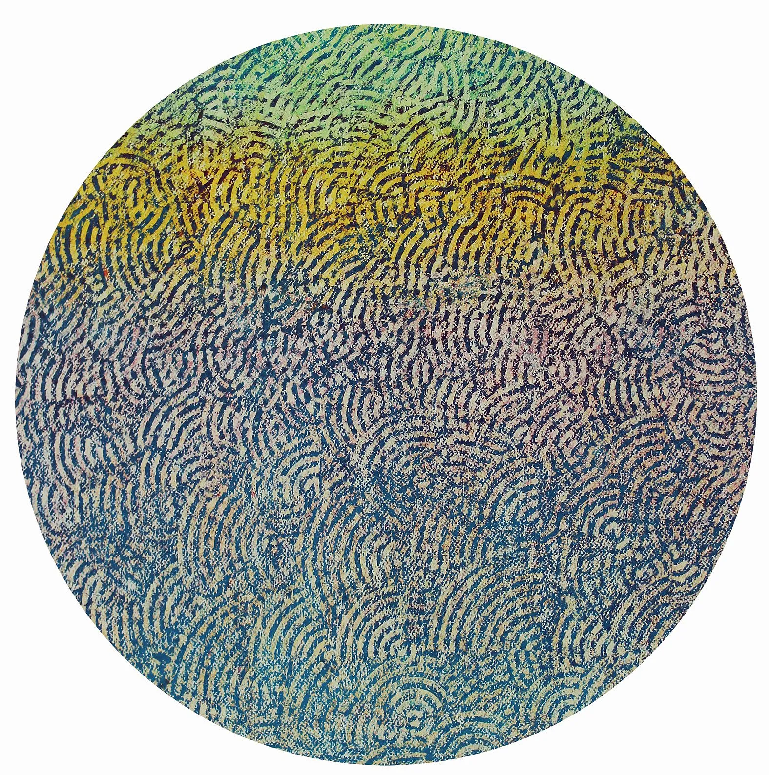 Image of Cosmology 4 — "Presence" Series by Maryan Besaga, size: 70 х70 см, made of pastel, paper, Graphics medium, from Ukraine, part of the PRESENCE series, priced at $3500