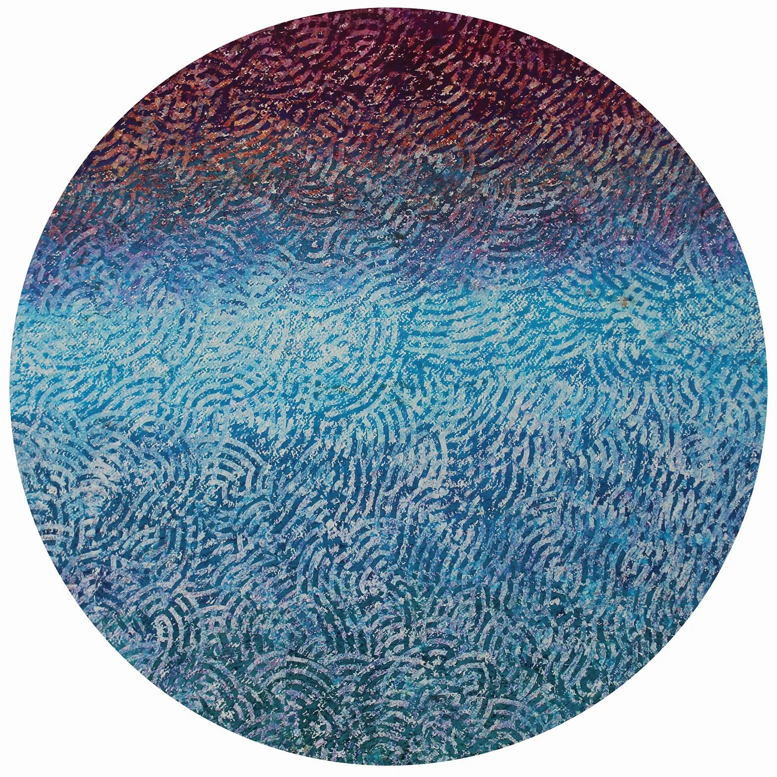 Image of Cosmology 3 — "Presence" Series by Maryan Besaga, size: 70 х70 см, made of pastel, paper, Graphics medium, from Ukraine, part of the PRESENCE series, priced at $3500