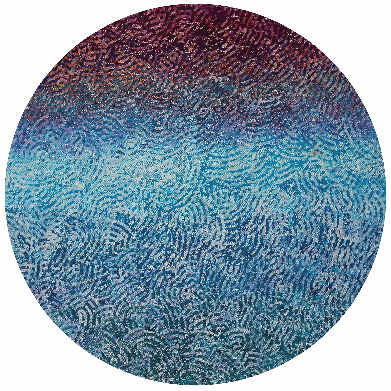 Image of Cosmology 3 — "Presence" Series by Maryan Besaga, size: 70 х70 см, made of pastel, paper, Graphics medium, from Ukraine, part of the PRESENCE series, priced at $3500