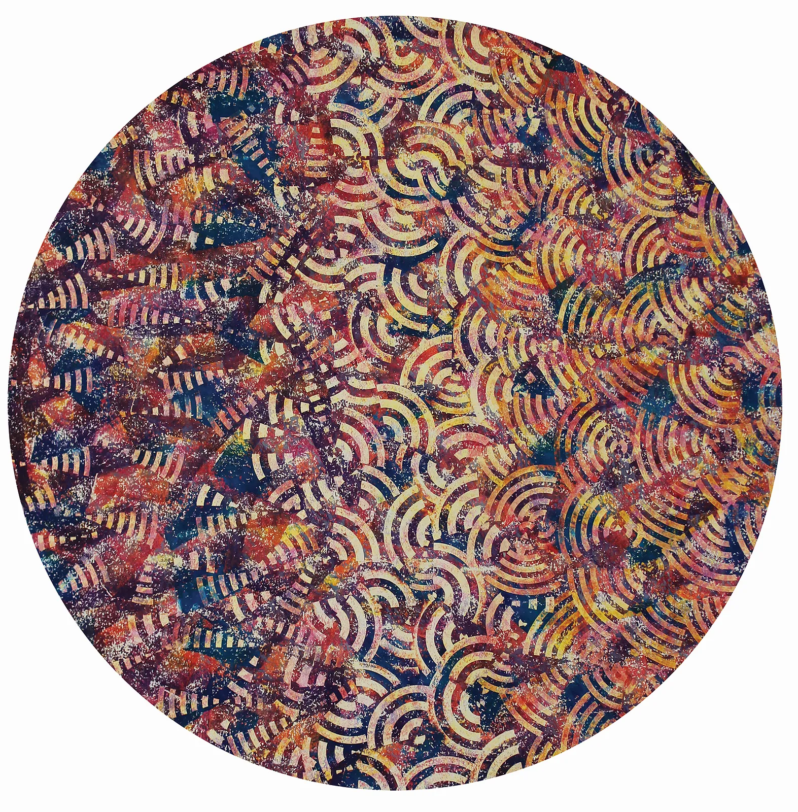 Image of Cosmology 6 — "Presence" Series by Maryan Besaga, size: 70 х70 см, made of пастель, папір, Graphics medium, from Укарїна, part of the PRESENCE series