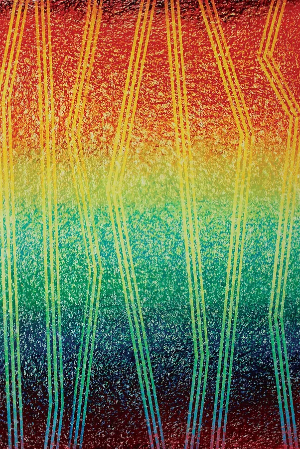 Image of Cosmology IV  — "Presence" Series by Maryan Besaga, size: 110 х 80 см, made of pastel, paper, Graphics medium, from Ukraine, part of the PRESENCE series, priced at $2500