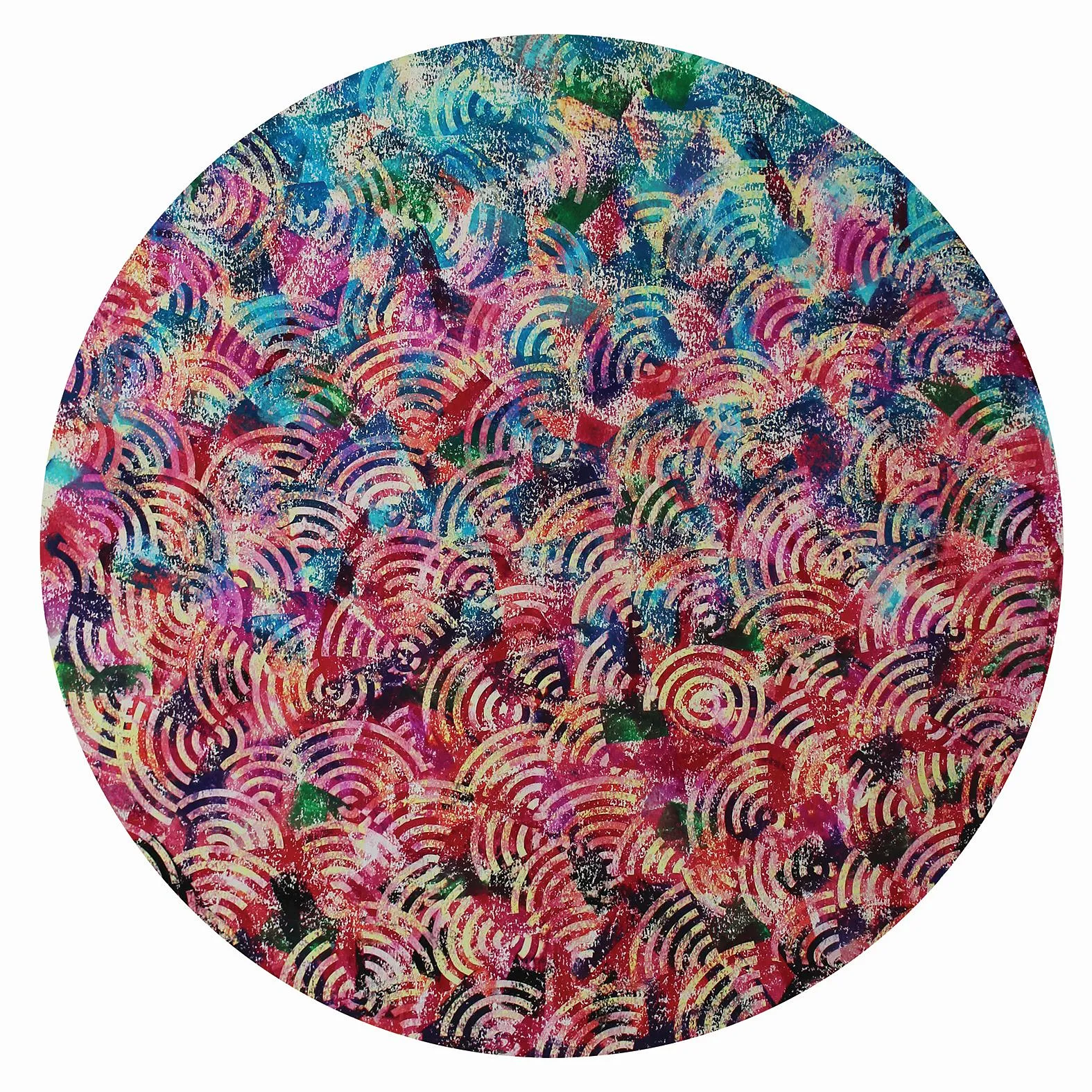 Image of Cosmology 7 — "Presence" Series by Maryan Besaga, size: 70 х70 см, made of пастель, папір, Graphics medium, from Укарїна, part of the PRESENCE series