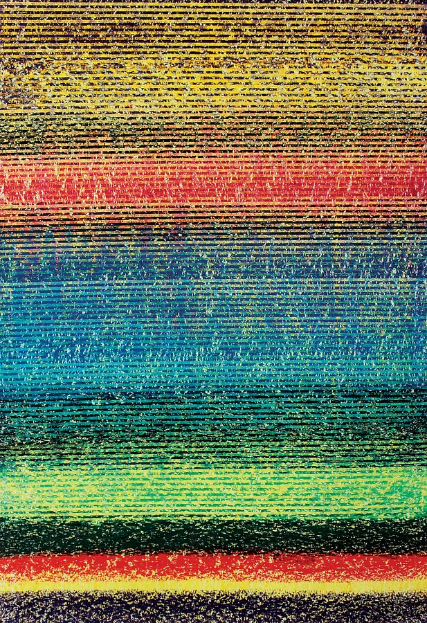 Image of Cosmology — Unknown Worlds 2  — "Presence" Series by Maryan Besaga, size: 110 х 80 см, made of pastel, paper, Graphics medium, from Ukraine, part of the PRESENCE series, priced at $3500