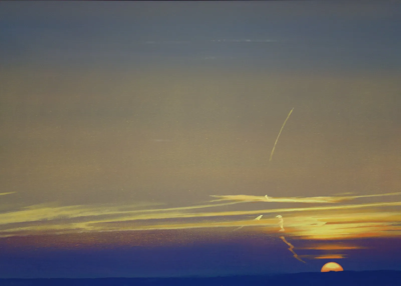 Image of Evening.  — "The Day After Tomorrow" Series. by Maryan Besaga, size: 70х100 cm, made of acrylic on canvas, Painting medium, from Ukraine, part of the DAY AFTER TOMORROW series, priced at $2000