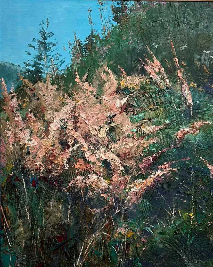 Image of Summer Grasses II — "Impressions" Series by Maryan Besaga, size: 80х70 cm, made of олія, полотно, Painting medium, from Ukraine, part of the IMPRESSIONS series