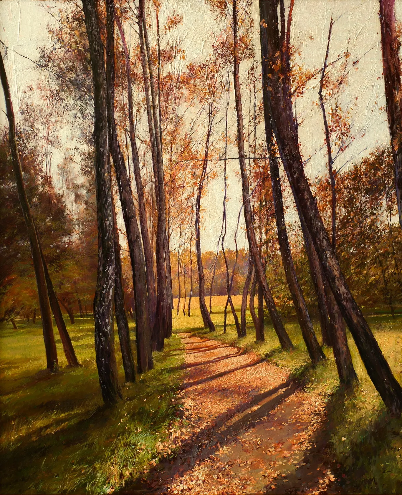 Зображення "Листопад. — Серія "Impressions" " від Мар'ян Бесага, розмір: 70Х85 cm, матеріали: олія, метал, медіум: Живопис, місто: Укарїна, серія: IMPRESSIONS