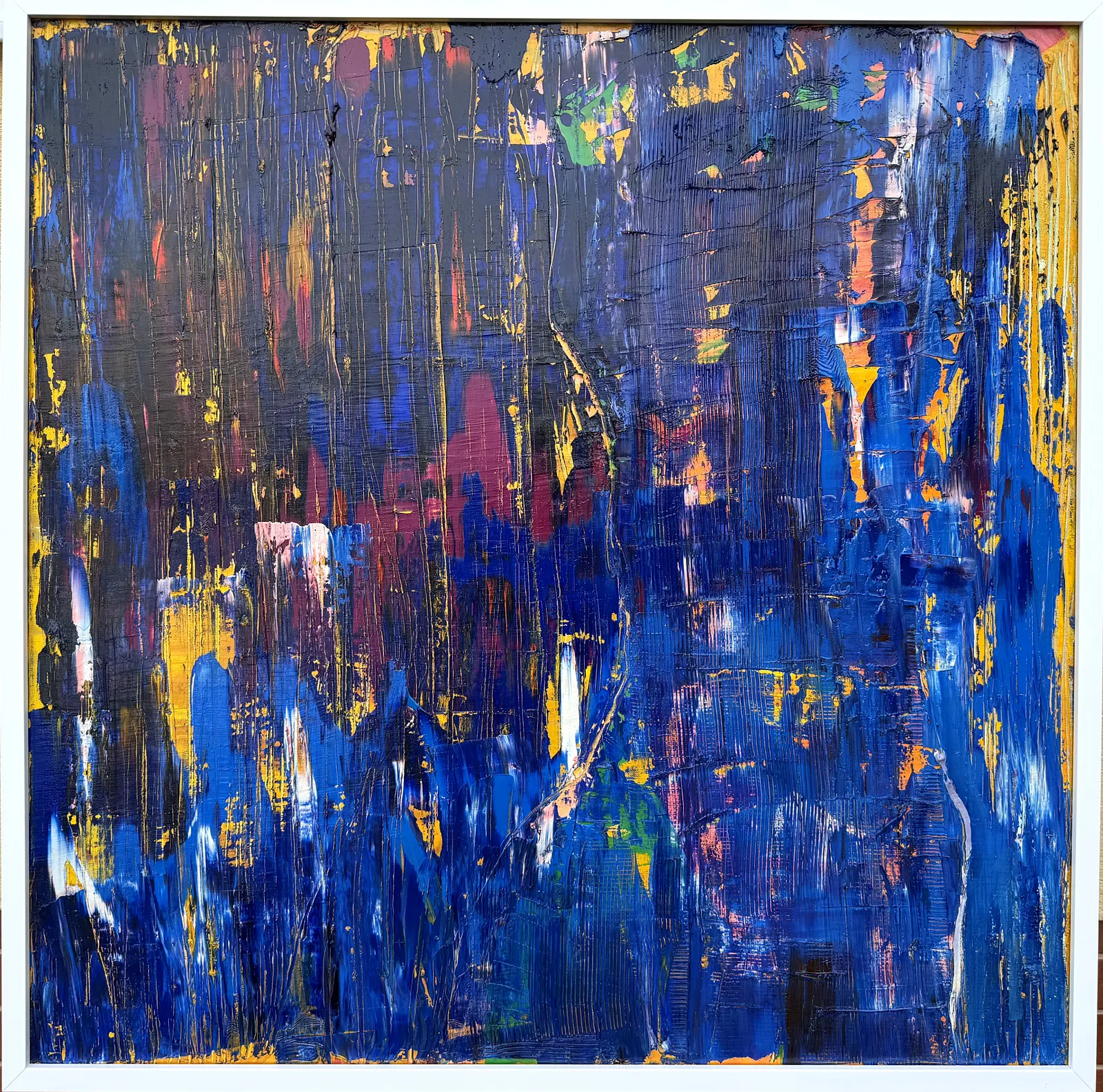 Image of Insomnia IV — «Insomnia» Series by Maryan Besaga, size: 90 Х 90 см, made of oil on canvas, Painting medium, from   Ukraine, part of the INSOMNIA series, priced at ₴2000