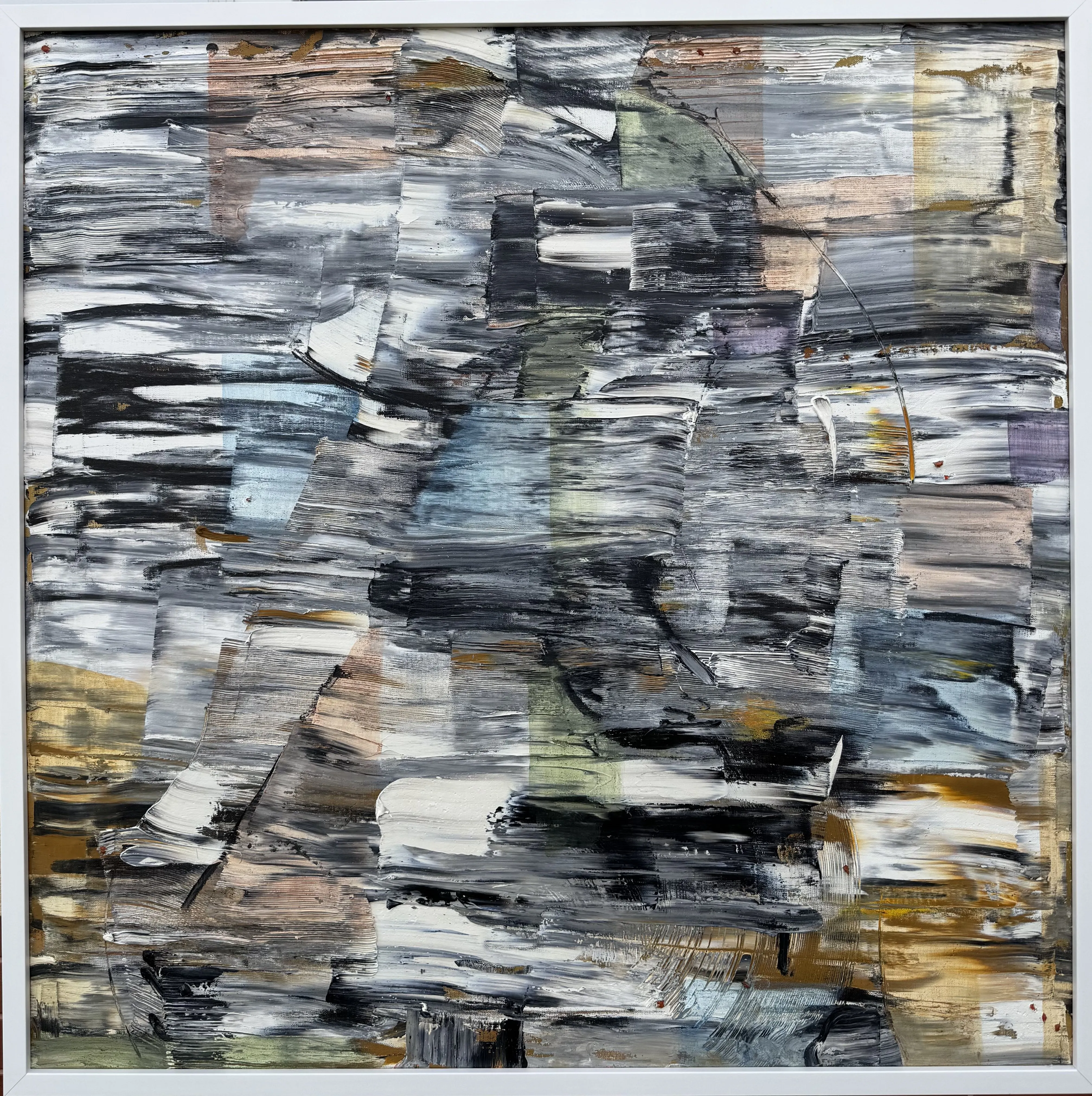 Image of Insomnia X  — "Insomnia" Series by Maryan Besaga, size: 90 Х 90 см, made of oil on canvas, Painting medium, from Ukraine, part of the INSOMNIA series, priced at $2000