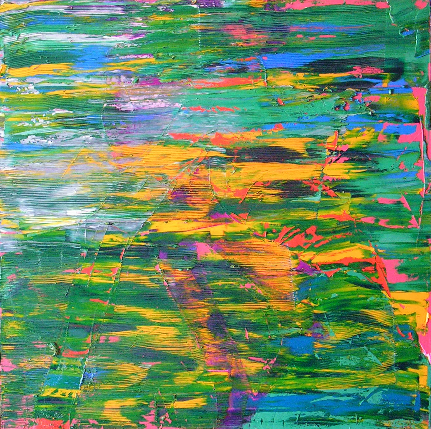 Image of Insomnia VIII — "Insomnia" Series by Maryan Besaga, size: 90 Х 90 см, made of oil on canvas, Painting medium, from  Ukraine, part of the INSOMNIA series, priced at $2000