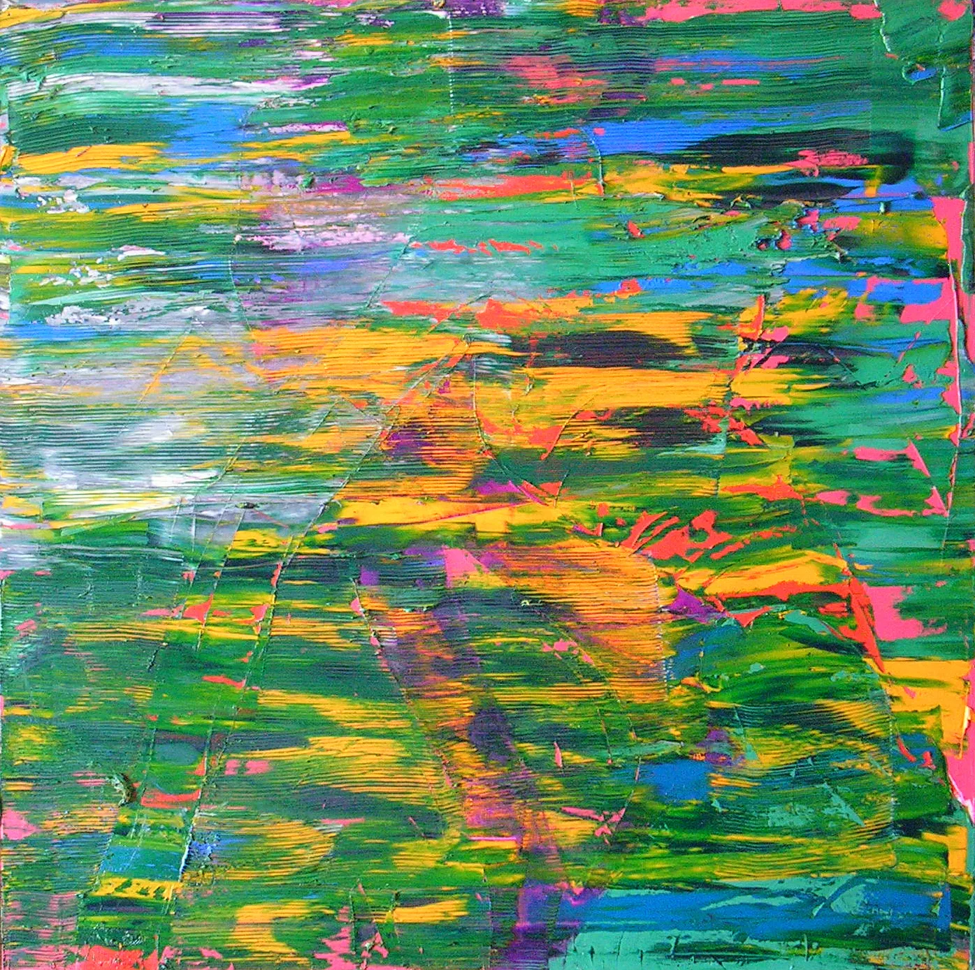 Image of Insomnia VIII — "Insomnia" Series by Maryan Besaga, size: 90 Х 90 см, made of oil on canvas, Painting medium, from  Ukraine, part of the INSOMNIA series, priced at $2000