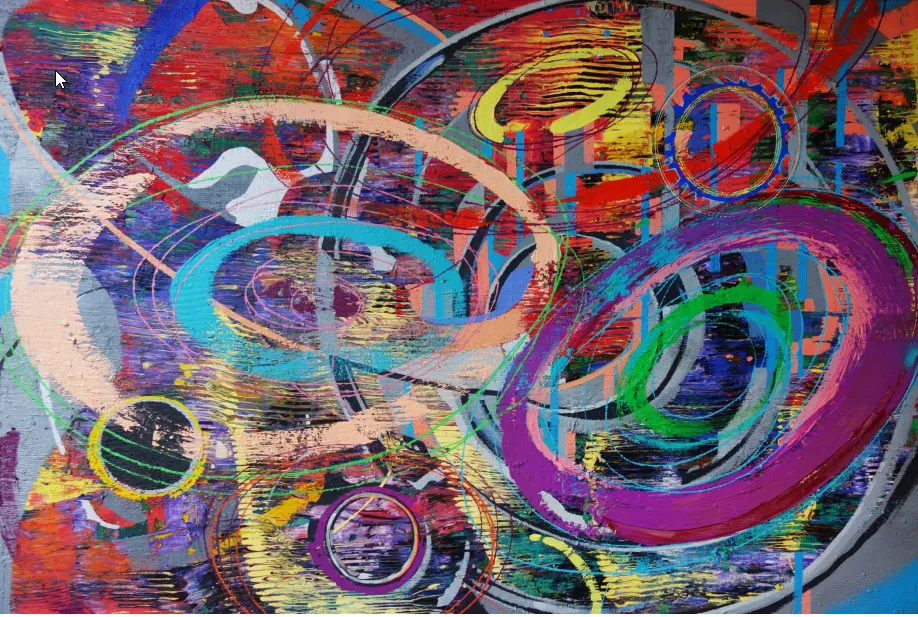 Image of Origo / The Beginning – Episode 01: "Prima Motus" by Maryan Besaga, size: 80х140 см, made of acrylic on canvas, Painting medium, from Ukraine, part of the PRIMA MOTUS  series, priced at $8000