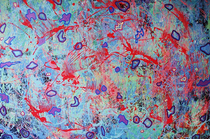 Image of Origo / The Beginning  – Episode 04: "Prima Motus" Series by Maryan Besaga, size: 80х140, made of acrylic on canvas, Painting medium, from  Ukraine, part of the PRIMA MOTUS  series, priced at $8000