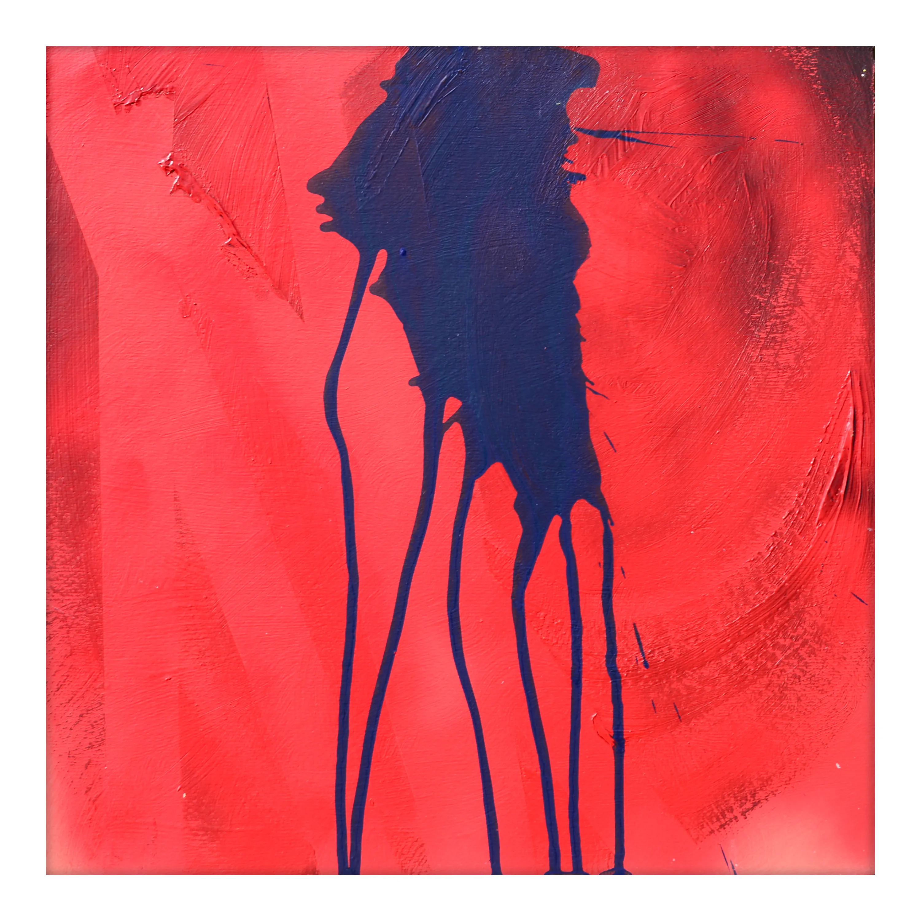 Image of 01/26 — Life / "Diaries / Signs of the Times" Series by Maryan Besaga, size: 40 Х40 см, made of acrylic, cardboard, Painting medium, from Ukraine, part of the Diaries / Signs of Time series, priced at €1500