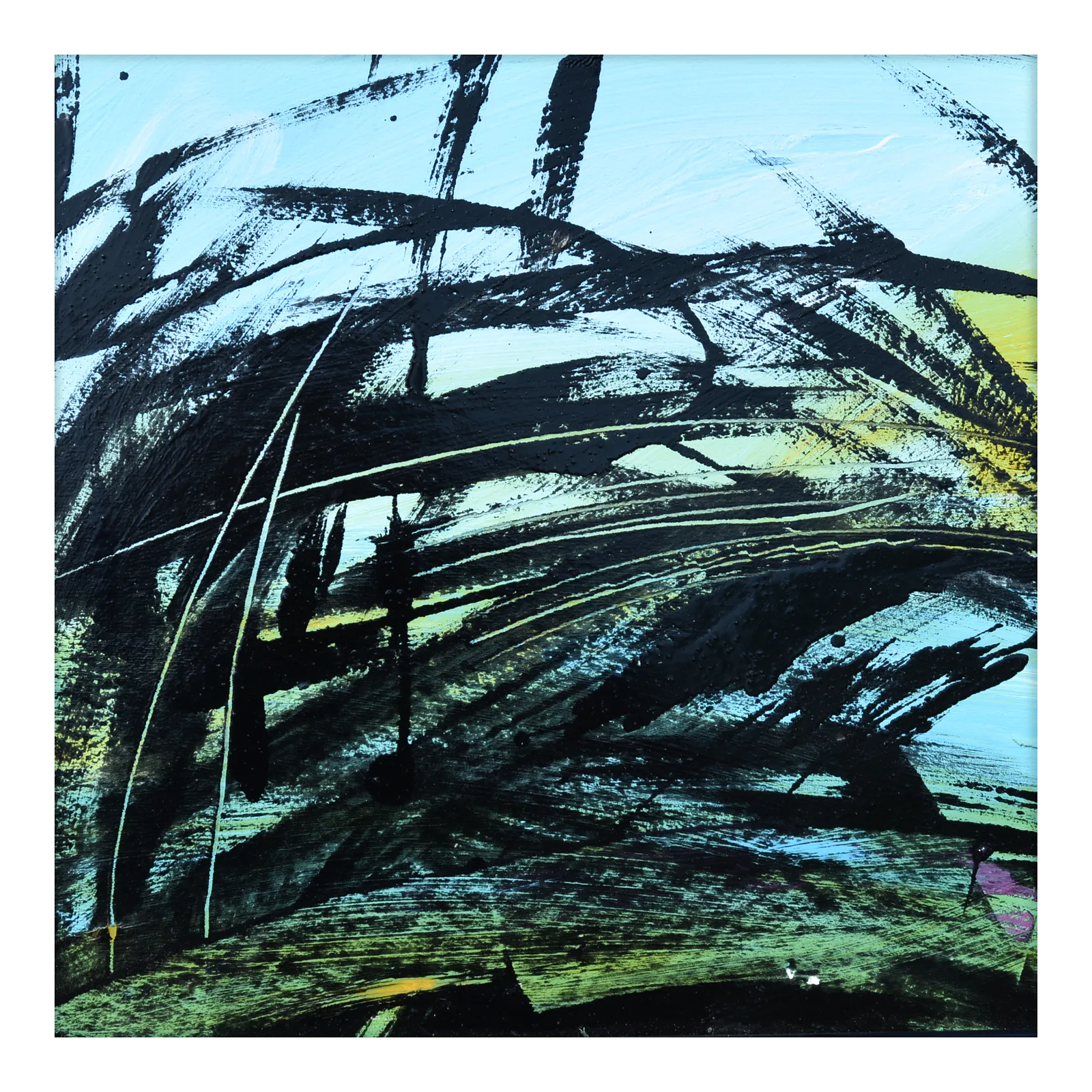 Image of 03.12 — Diaries / Signs of the Times/ Series by Maryan Besaga, size: 40 Х40 см, made of mixed media cardboard, Painting medium, from Ukraine, part of the Diaries / Signs of Time series, priced at €1500