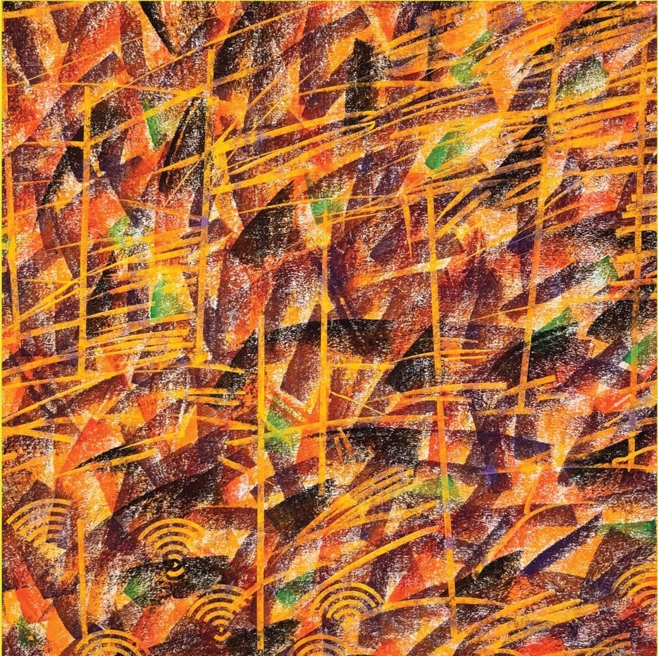 Image of Autumn Rhythms by Maryan Besaga, size: 70 х 70 см, made of pastel, paper, Graphics medium, from Ukraine, part of the ART TO WEAR series, priced at $4500