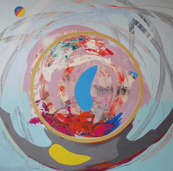 Image of Primary Movement V — "Prima Motus" Series by Maryan Besaga, made of acrylic on canvas, Painting medium, from Ukraine, part of the PRIMA MOTUS  series, priced at $3000