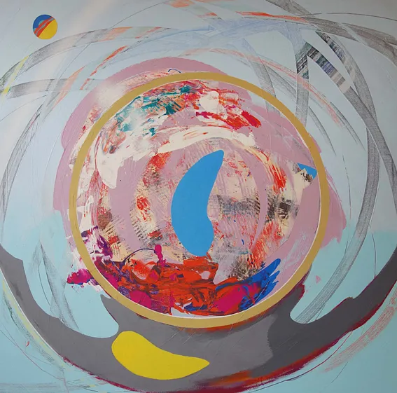Image of Primary Movement V — "Prima Motus" Series by Maryan Besaga, made of acrylic on canvas, Painting medium, from Ukraine, part of the PRIMA MOTUS  series, priced at $3000